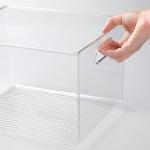 mDesign Clear Plastic Storage Bins - 4 Pack