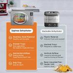 Septree Retro Food Dehydrator with 6 Steel Trays