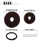 10-Piece Donut Bun Maker Set for Hair