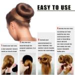 10-Piece Donut Bun Maker Set for Hair