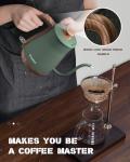 Keebar Gooseneck Electric Kettle with Wood Handle