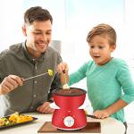 Mini Electric Fondue Pot Set with Dipping Forks