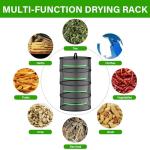 4-Layer Hanging Herb Drying Rack with Shears