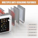 WHALL Touch Screen 2-Slice Stainless Steel Toaster