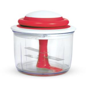 Chef'n VeggiChop Hand-Powered Food Chopper - Cherry