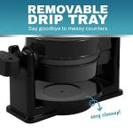 Nonstick Belgian Waffle Maker with Rotating Function