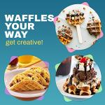 Nonstick Belgian Waffle Maker with Rotating Function