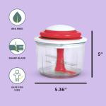 Chef'n VeggiChop Hand-Powered Food Chopper - Cherry