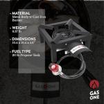 High Pressure Single Propane Burner for Outdoor Cooking
