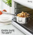 Stainless Steel Saucepan Set with Lids - 6pcs