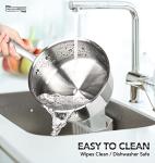 Stainless Steel Saucepan Set with Lids - 6pcs