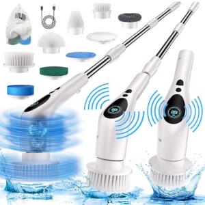 Cordless Electric Spin Scrubber with 9 Attachments