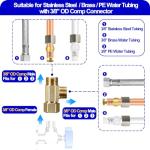 Brass Angle Stop Valve Tee Connector 3/8