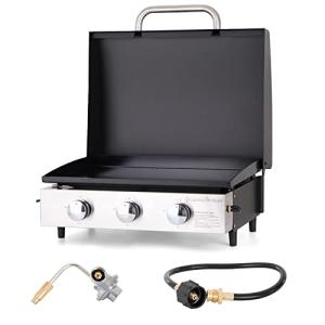 Sophia & William 22" Portable 3-Burner Gas Griddle