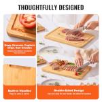 VEVOR 3-Piece Bamboo Cutting Board Set
