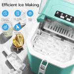 Portable Countertop Ice Maker with Self-Cleaning Feature