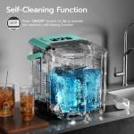 Portable Countertop Ice Maker with Self-Cleaning Feature