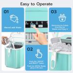 Portable Countertop Ice Maker with Self-Cleaning Feature