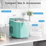 Portable Countertop Ice Maker with Self-Cleaning Feature