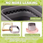 Uncrustables Sandwich Maker and Cutter - Grey