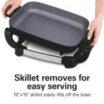 Hamilton Beach Electric Skillet with Removable Pan