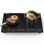 Waatfeet Portable Double Induction Cooktop with Timer