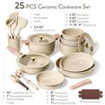 25-Piece Non-Stick Ceramic Cookware Set