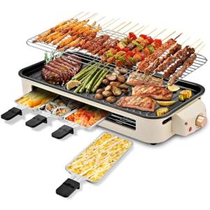 Pukomc 2-in-1 Electric Indoor Grill & Griddle