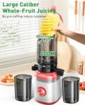 Cold Press Masticating Juicer with Large Feed Chute