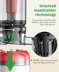 Cold Press Masticating Juicer with Large Feed Chute