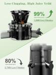 Cold Press Masticating Juicer with Large Feed Chute