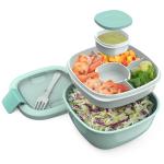 Bentgo Salad Container with 4-Compartment Toppings Tray