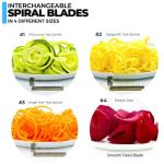 ICO 3-Blade Vegetable Spiralizer for Healthy Noodles
