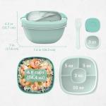 Bentgo Salad Container with 4-Compartment Toppings Tray