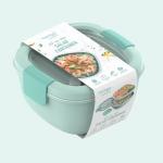 Bentgo Salad Container with 4-Compartment Toppings Tray