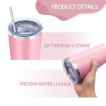 16 Pack Insulated Travel Coffee Tumblers - 20oz