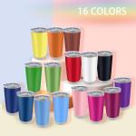 16 Pack Insulated Travel Coffee Tumblers - 20oz
