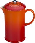 Le Creuset Flame Stoneware French Press, 34 oz