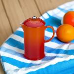 Le Creuset Flame Stoneware French Press, 34 oz