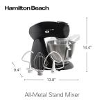 Hamilton Beach 12-Speed Electric Stand Mixer, 4.5 Quarts