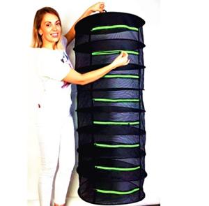 8-Layer Herb Drying Rack with Zipper Opening