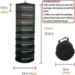 8-Layer Herb Drying Rack with Zipper Opening