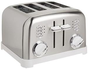 Cuisinart 4-Slice Classic Toaster, White/Steel
