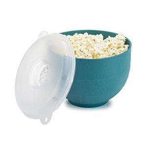 Goodful Collapsible Silicone Popcorn Popper in Teal