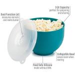 Goodful Collapsible Silicone Popcorn Popper in Teal