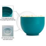 Goodful Collapsible Silicone Popcorn Popper in Teal