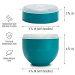 Goodful Collapsible Silicone Popcorn Popper in Teal