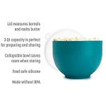 Goodful Collapsible Silicone Popcorn Popper in Teal