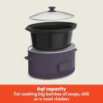 Bella 6.0 Qt Programmable Slow Cooker, Plum