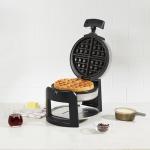 Cuisinart Round Belgian Waffle Maker, Black/Silver